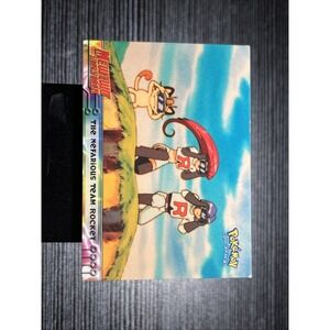 Pokémon Topps Blue Logo Mewtwo Strikes Back 12 The Nefarious Team Rocket MP Foil